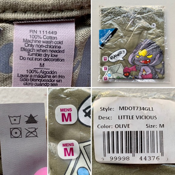 Dota 2 'Little Vicious' Gaming Graphic T-Shirt in Olive Size Medium - Picture 6 of 7
